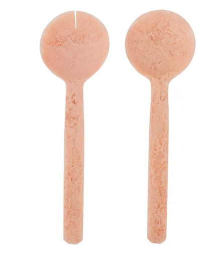 Kip Resin Salad Servers Peach
