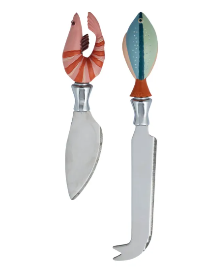 Shack S/2 Resin Cheese Knives
