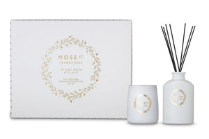 Spiced Plum & Clove Mini Candle & Diffuser Set