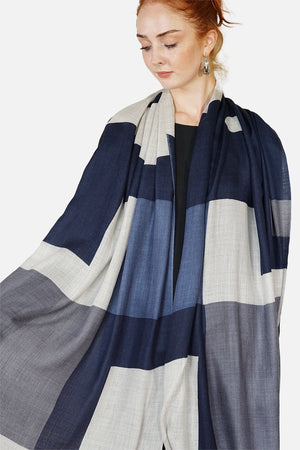 Wool Geo Blocks Scarf