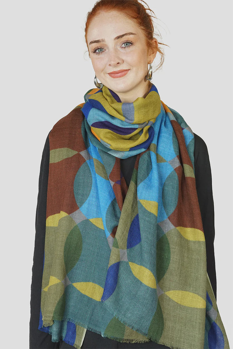 Wool Venn Scarf Cool