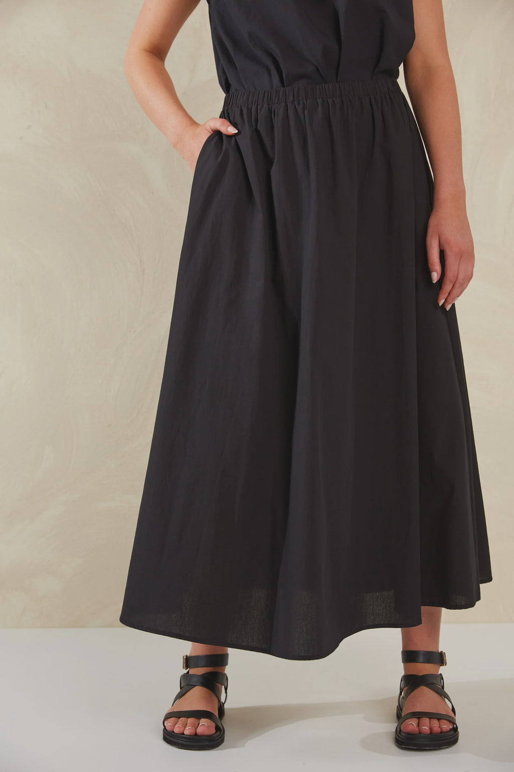 Adelfia Maxi Skirt Domino