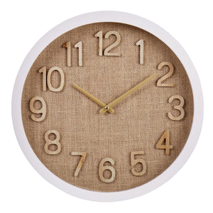 Cunene Weave Wall Clock Brown