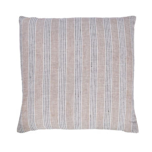 Stripe Linen Cushion / Grey & White