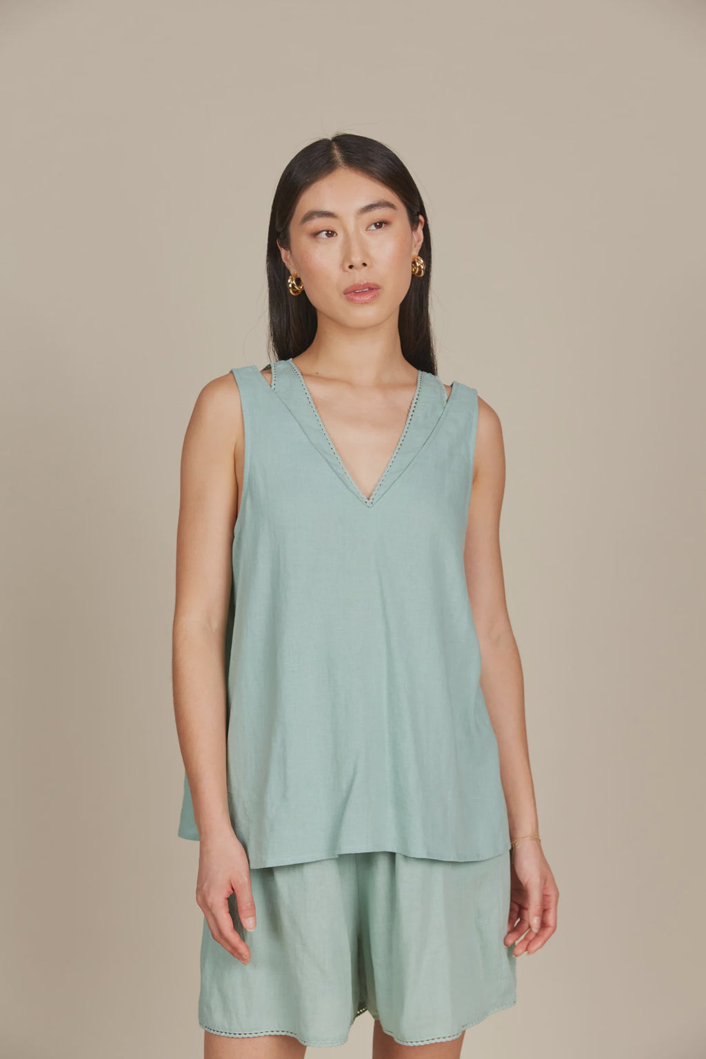 Amelie Tank Seafoam