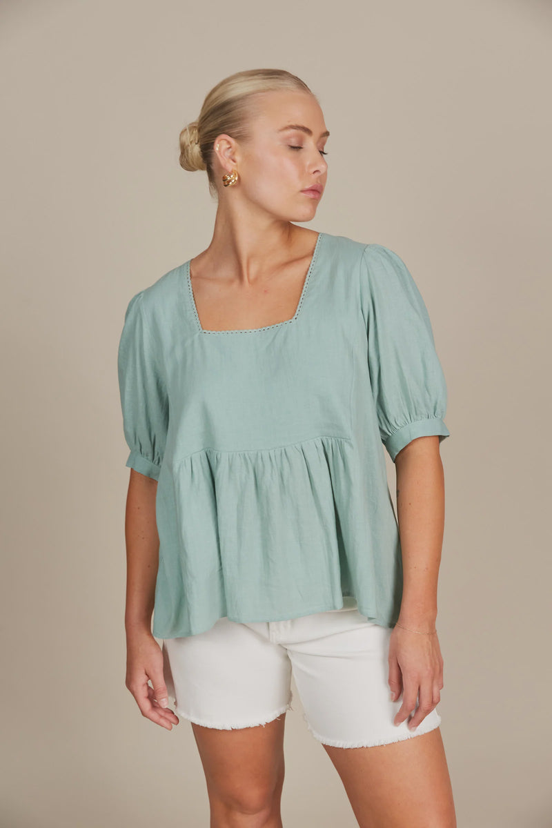 Amelie Top Seafoam