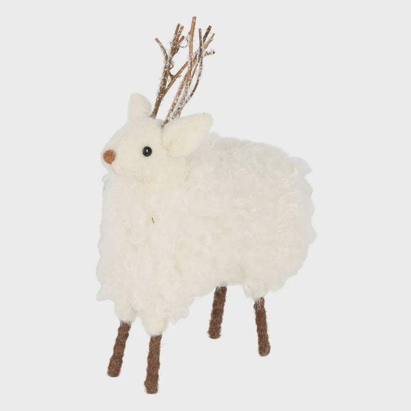 Andie Felt Deer Large White