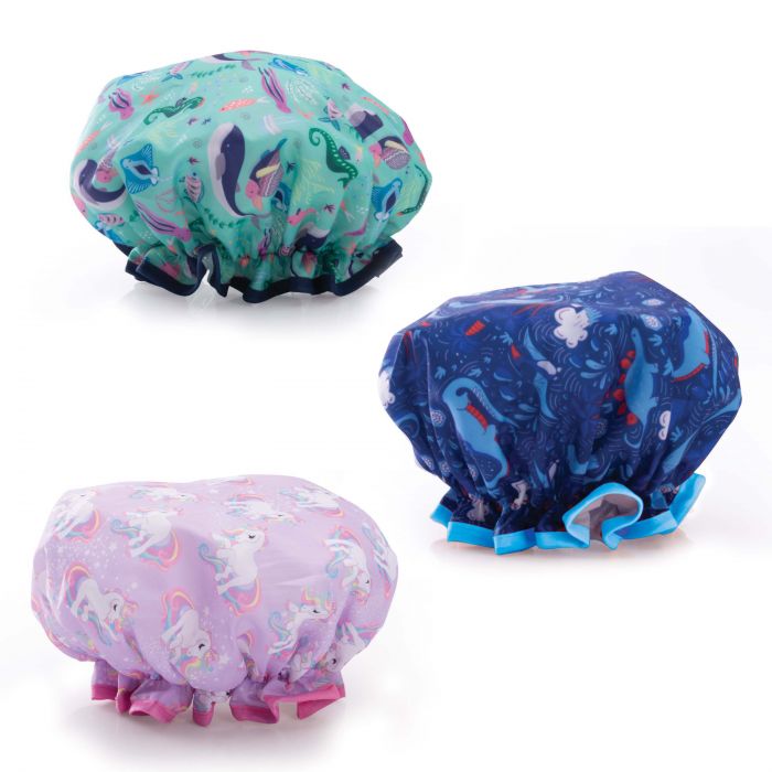 Kids Animal Shower Cap Asst