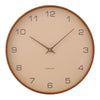 Acento Wall Clock Sand Walnut 40cm