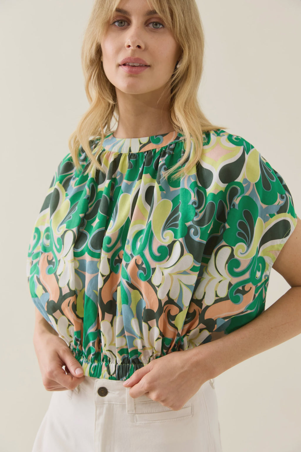 Aurora Reversible Crop Top Paisley
