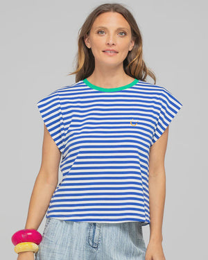Bellissimo Tee Blue Stripe
