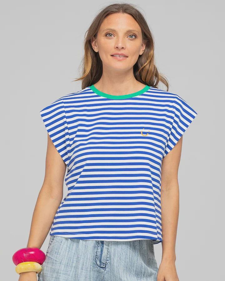Bellissimo Tee Blue Stripe