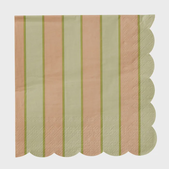 Carnival Lunch Napkin Peach/Green