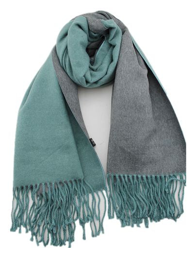 Double Sided Scarf Sage Grey