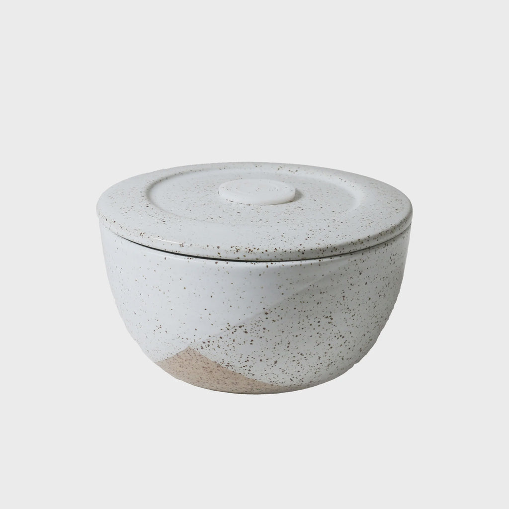 White Speckle Set of 2 360ml Containers / The Wanderer
