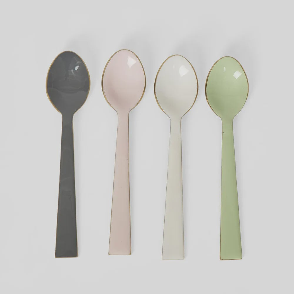 Colour Enamel Spoons Set/4