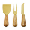 Acacia & Brass S/3 Cheese Knives