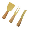 Acacia & Brass S/3 Cheese Knives