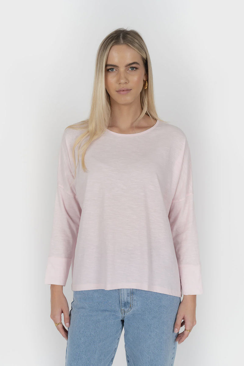 Dippy Long Sleeve Tee Soft Pink