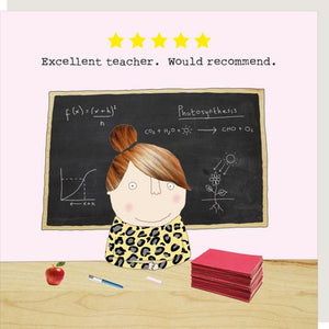 TY- 5 Star Teacher Girl Card