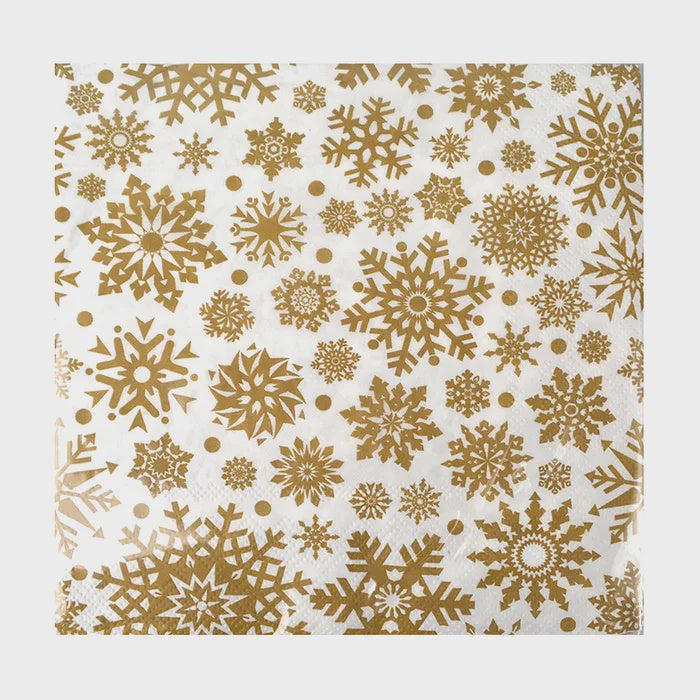 Gold Sparkle Napkin 20pk