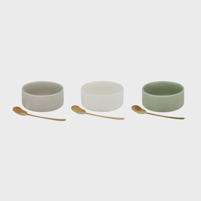 Lou S/2 Ceramic Bowl with Spoon