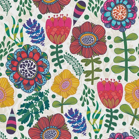 Folk Floral Napkin 20pk