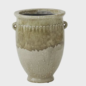 Taormina Ceramic Urn Olive