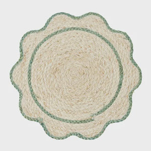 Sonny Husk Placemat Natural & Emerald