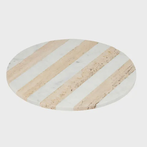 Tia Travertine Marble Round Board