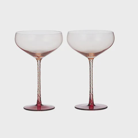 Soho S/2 Glass Coupe Peach