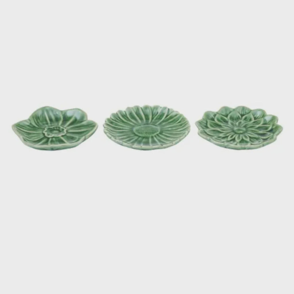 Fleurette Ceramic Dish 3 Assorted