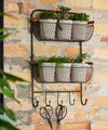 Mesh Wall Shelf With Hooks