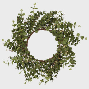 Eucalyptus Spray Wreath with White Berries