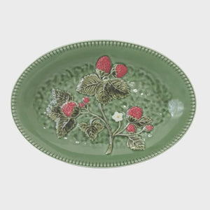 Fraise Ceramic Platter Green