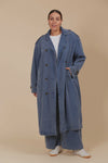Freya Trench Coat Denim
