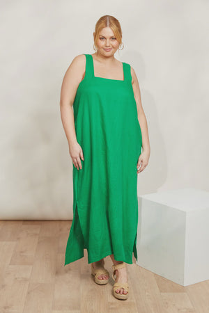 Halcyon Tank Dress Emerald