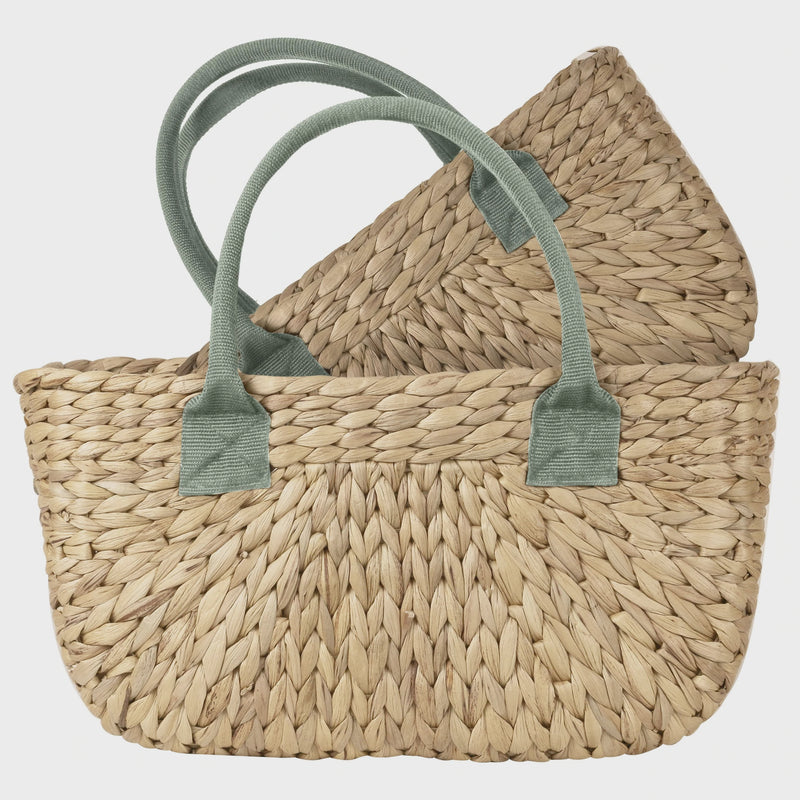 Harvest Basket Olive Handle Small