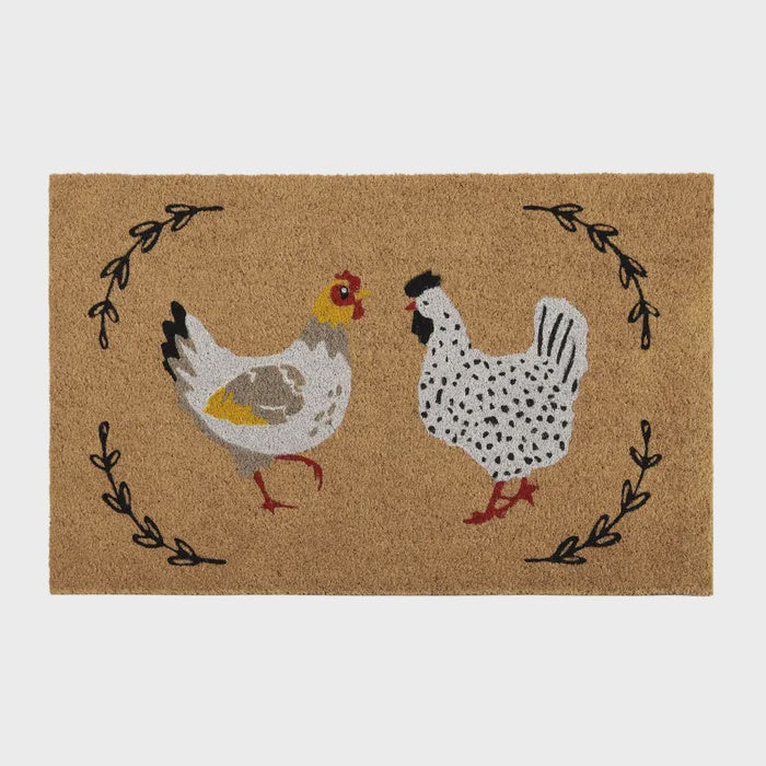 Henrietta Hen PVC Backed Door Mat