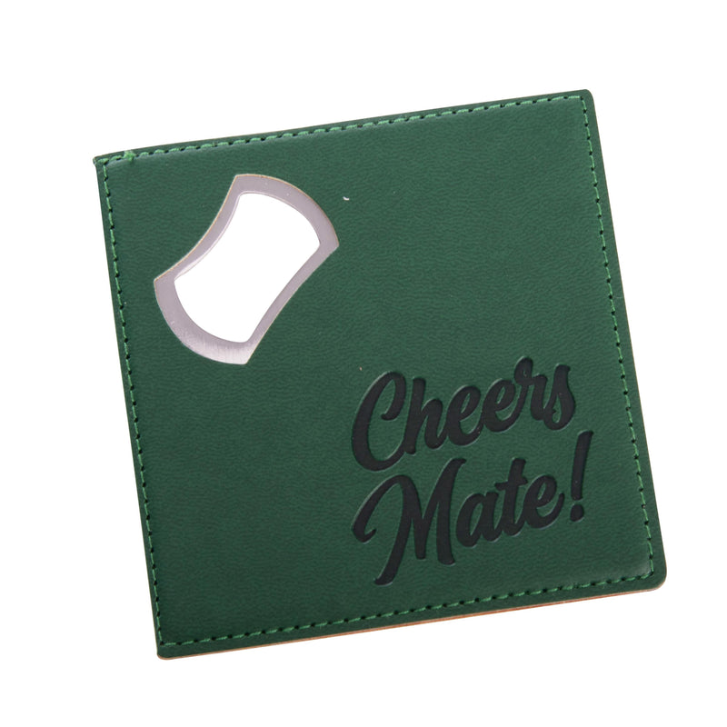 Aus Collection Cheers Mate Bottle Opener Beer Coaster
