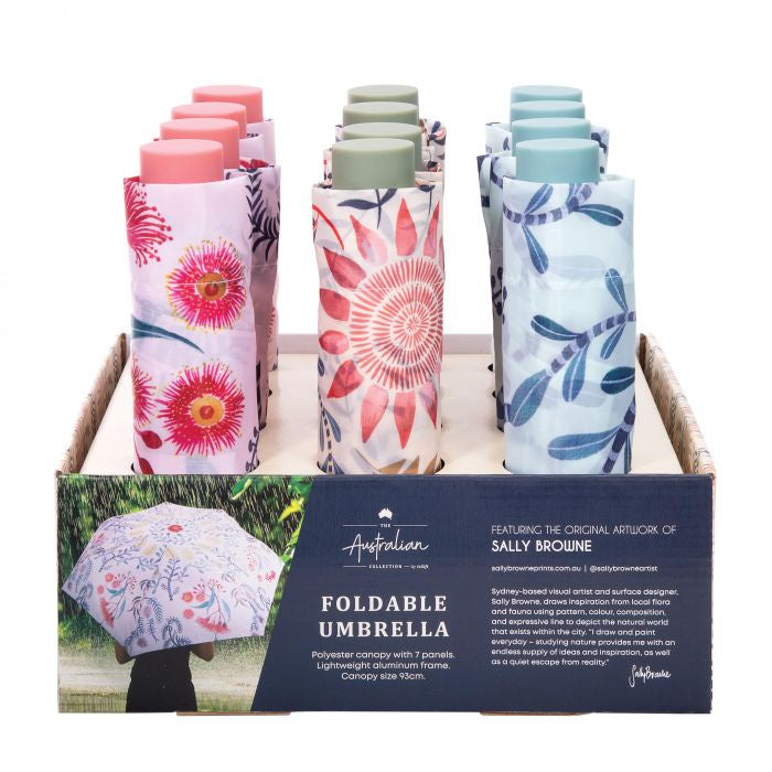 Foldable Umbrella Sally Browne Botanical