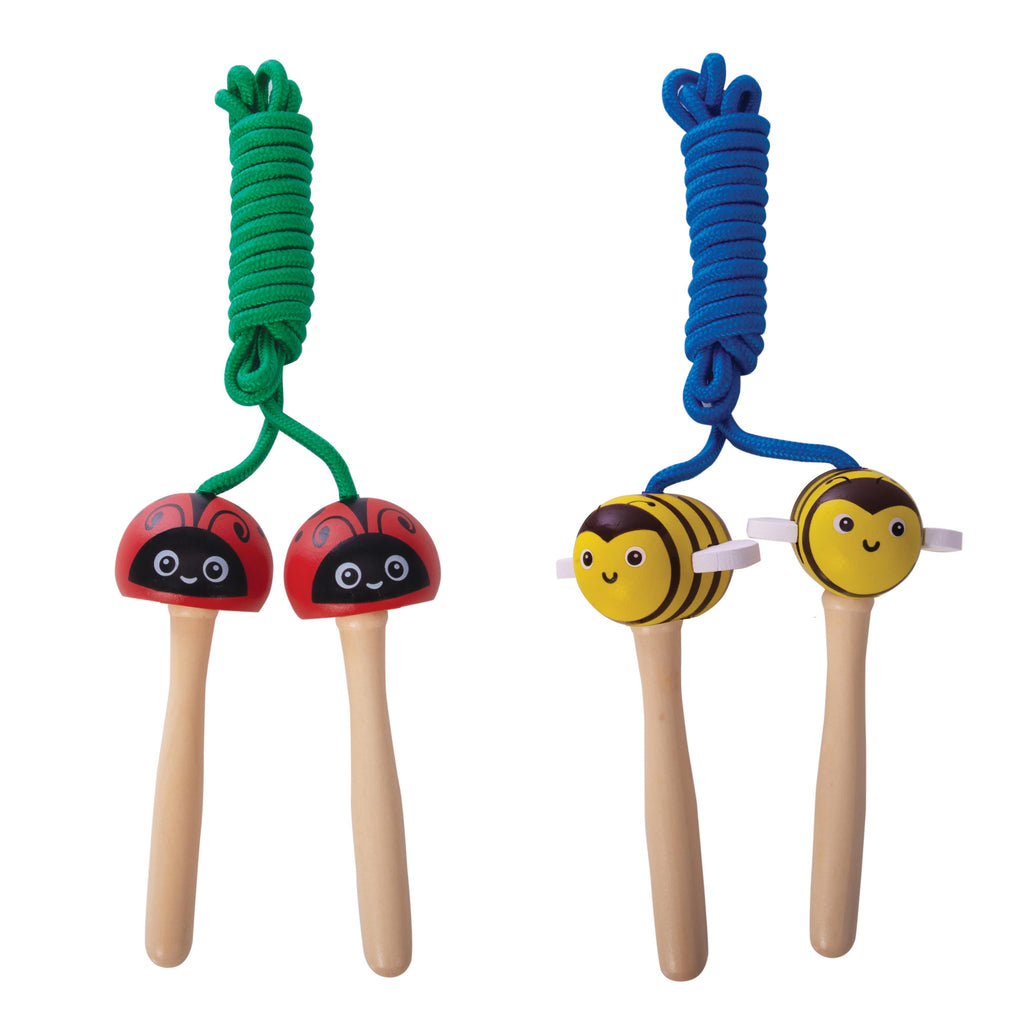 Garden Animals Wooden Skipping Rope