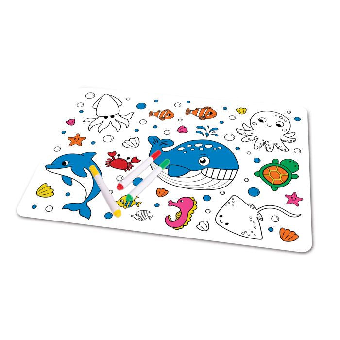 Colour In Placemat / Sealife