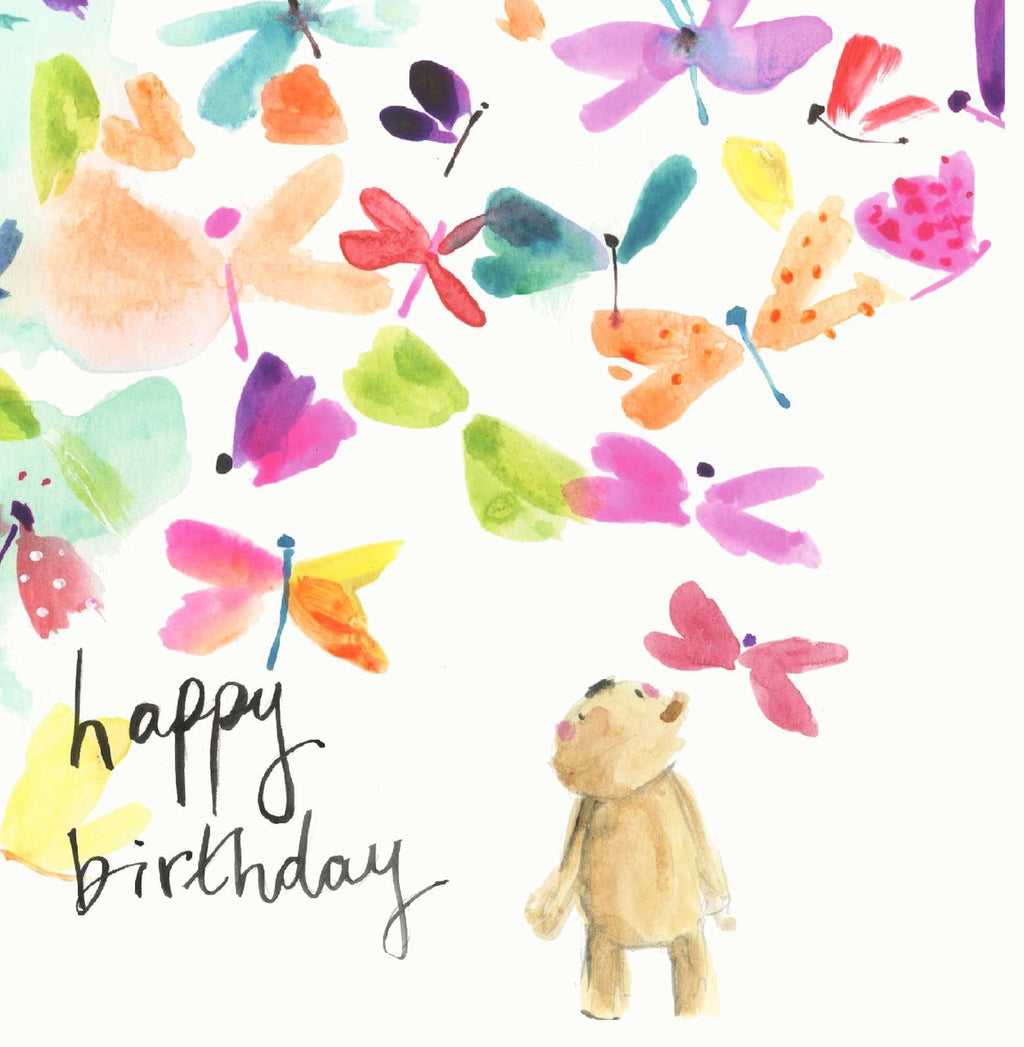 Bear and Butterflies Card