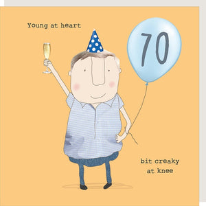 Boy 70th Creaky Card