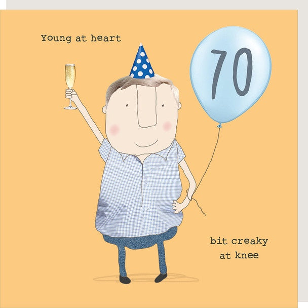 Boy 70th Creaky Card
