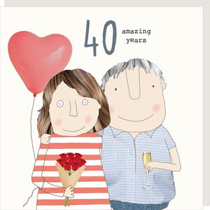 Anniversary 40th Card