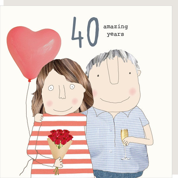 Anniversary 40th Card