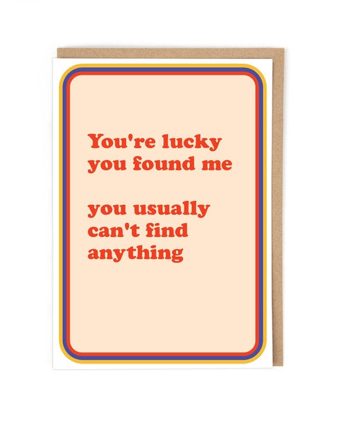 Pina Coladas Found Me Card