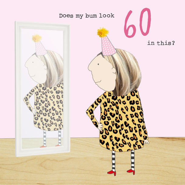 HB Girl 60th Bum Card